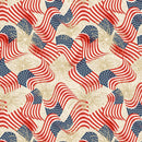 Stripes and Stars Flags & Fireworks-Cream