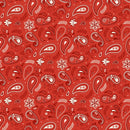 Stripes and Stars Paisley-Red