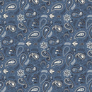 Stripes and Stars Paisley-Blue