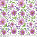 Wideback Designer Plum Petals Cloud