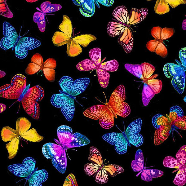 BRIGHT BUTTERFLIES FLYING - 108"