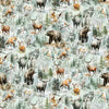 Stag and Stone - Quilting Fabric  - Mist