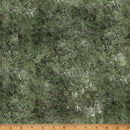 Stag and Stone - Quilting Fabric Panel - Moss