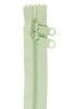 30" Double Slide Zipper - Light Mint