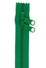 30" Double Slide Zipper - Jewel Green