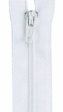 All-Purpose Polyester Coil Zipper 20in White - Fabric Bash