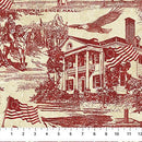 America 250 Stonehenge - Red Drawings - Fabric Bash