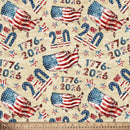 America: 250 Years! – Quilting Cotton – 250 Years of Freedom – Parchment - Fabric Bash