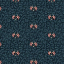 American Valor - Quilting Fabric - Flags and Leaves - Blue - Fabric Bash