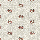 American Valor - Quilting Fabric - Flags and Leaves - Natural - Fabric Bash