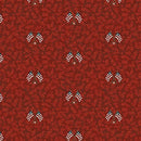 American Valor - Quilting Fabric - Flags and Leaves - Red - Fabric Bash