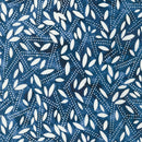 Artisan Batiks: Kasuri - Dots and Foliage Denim - Fabric Bash