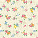 AUNT GRACE GOES SCRAPPY- Quilting Fabric Wideback - Roses- Mulit - Fabric Bash