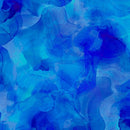 Aura 108" Watercolor Blender-Quilting Cotton Fabric- Royal - Fabric Bash