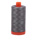 Aurifil Thread - 50wt - 5004 Grey Smoke - 1422 Yards - Fabric Bash