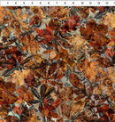 Autumn Elegance-Quilting Fabric-Leaves & Toile-Rust - Fabric Bash