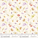 Aviva – Quilting Cotton Fabric - Floral Charm – Ivory - Fabric Bash