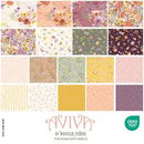 Aviva – Quilting Cotton Fabric – Sprig – Ivory - Fabric Bash