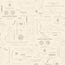 Bee Script - Cream - 108" - Fabric Bash