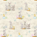 Bella Bunnies Allover Bunnies and Chicks - 8038-14 Cream - Fabric Bash