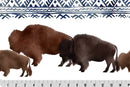 Big Sky Bison Digital Cuddle® Woodland - Fabric Bash