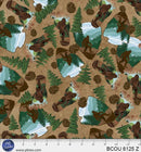 Bigfoot Country - Sasquatch Toss - Brown - Fabric Bash