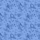 Birds & Bees-Blue/Dk Blue - Fabric Bash
