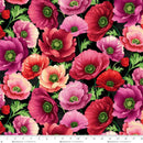 Black | Blissful Blooms Minky - Fabric Bash