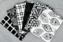 Black & White Fat Quarter Bundle - Fabric Bash