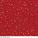 Blossoms Fabric – Barn Red - Fabric Bash