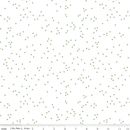 Blossoms on White Fabric – Clover - Fabric Bash