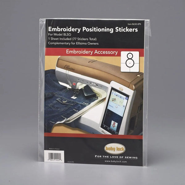 Babylock Embroidery Positioning Sticker 77 Per Sheet