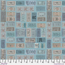 Blue Tickets - Blue || Tim Holtz Palette Blue - Fabric Bash