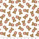 Boho Buddies Bears - 1718-02 White - Fabric Bash