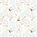 Boho Buddies Fun and Games - 1717-01 White - Fabric Bash