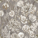 Botanical Sketchbook – Cotton – Packed Floral – Taupe - Fabric Bash
