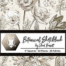 Botanical Sketchbook – Precut – Stamp – Multi - Fabric Bash