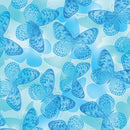 Butterfly Whisper 108" - Teal Blue - Fabric Bash