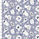Catch Me If You Can - Quilting Fabric - Yeti Fun - Medium Blue - Fabric Bash