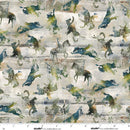 Cattle Drive - Quilting Fabric -Horses Neutral - Fabric Bash