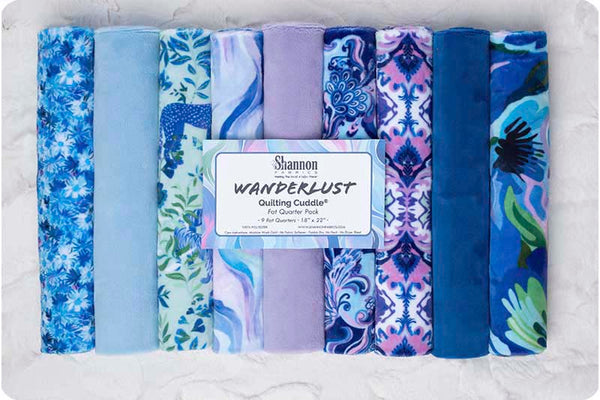 Quilting Cuddle® Fat Quarter Pack Wanderlust Blue