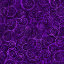 Coloressence Dotted Scroll - Dark Grape - Fabric Bash