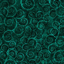 Coloressence Dotted Scroll - Dark Teal - Fabric Bash