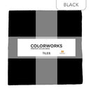Colorworks 10" Squares - Black - Fabric Bash