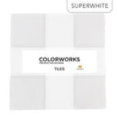 Colorworks 10" Squares - Super White - Fabric Bash