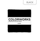 Colorworks 5" Squares - Black - Fabric Bash