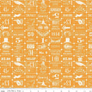 Costume Maker's Act II - Ticket Grid Orange - Fabric Bash
