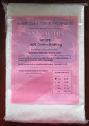 Cotton White Throw - American Fiber Products - Fabric Bash