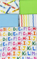 Crayon Fat Quarter Bundle in White - Fabric Bash