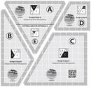 Creative Grids Scrap Crazy 6 Templates Quilt Ruler - Fabric Bash